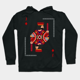 Jack of Diamonds - Poker Card Design Hoodie